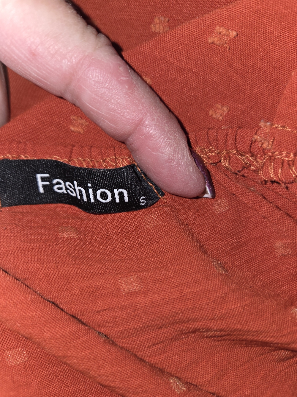 Women's Rust Ruffle Strap‎ Tank Top - Picture 4 of 7